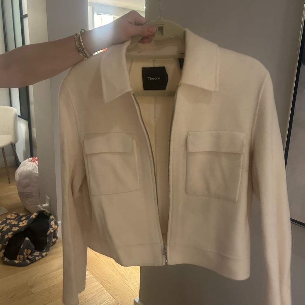 Theory cream jacket